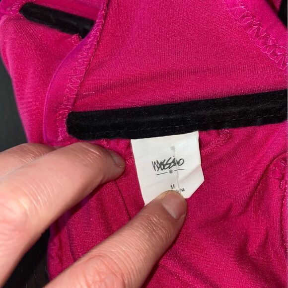 Mossimo Womens 2-Piece Bandeau Bra Tie Bikini Bottom Swimwear Pink Medium/Large - Picture 5 of 7